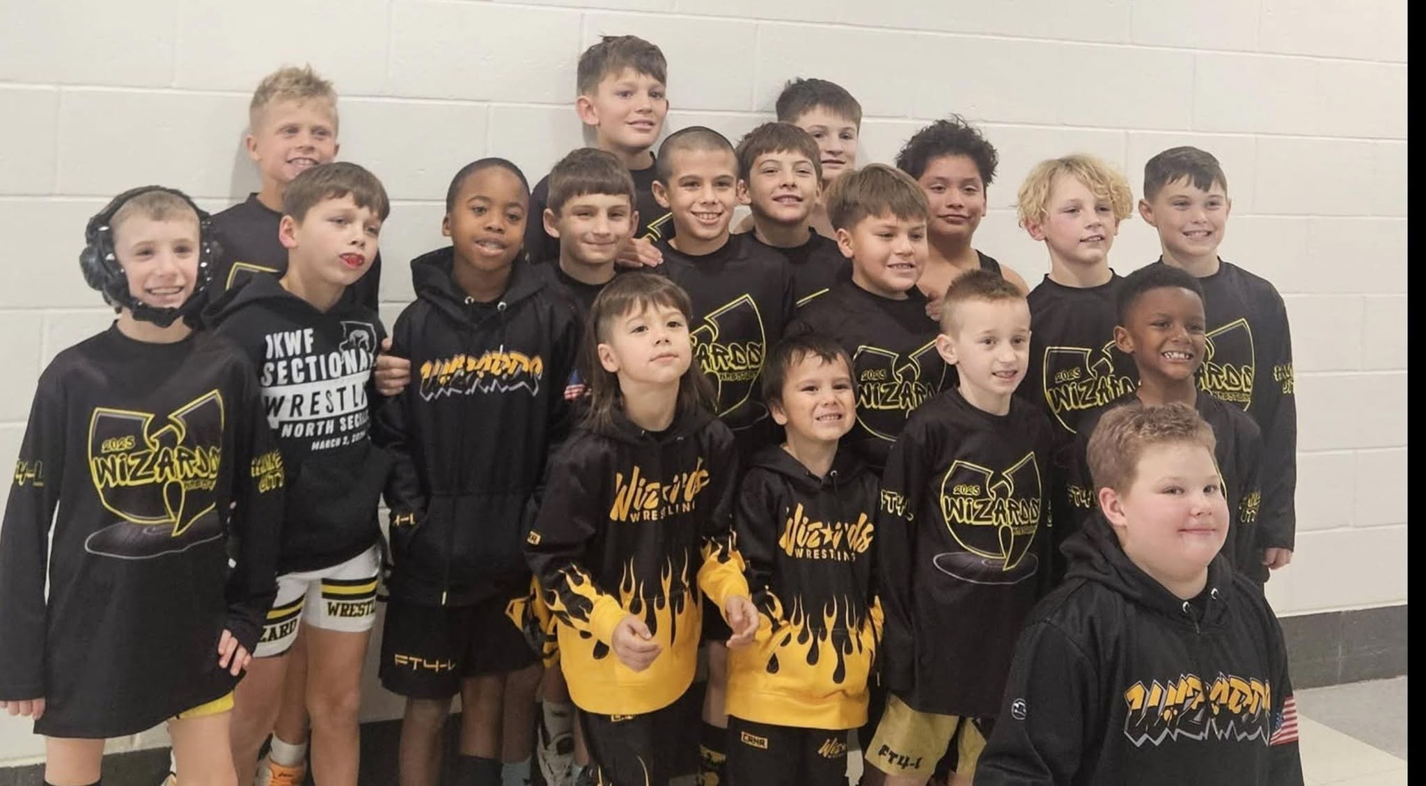 Crystal Lake Wizards youth wrestling team together